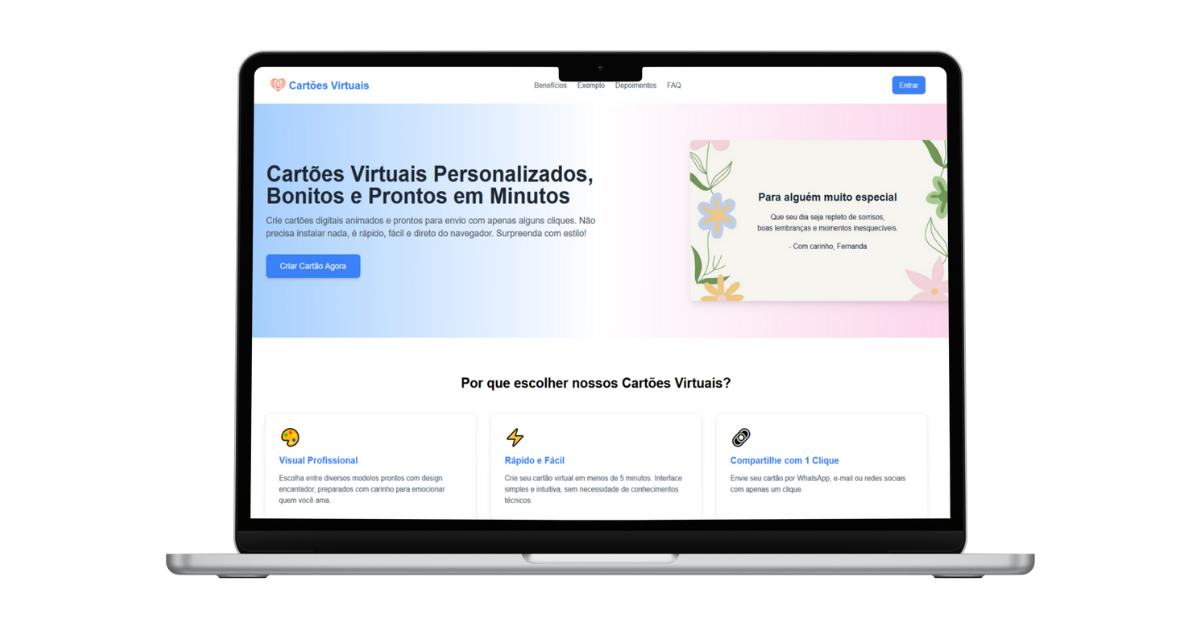 Painel do sistema de cartões personalizados da DevHubCentral